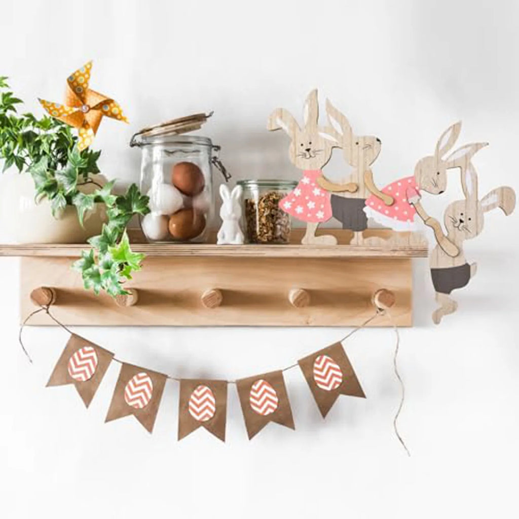 Easter Wooden Bunny Seesaw Ornament – Door & Home Décor
