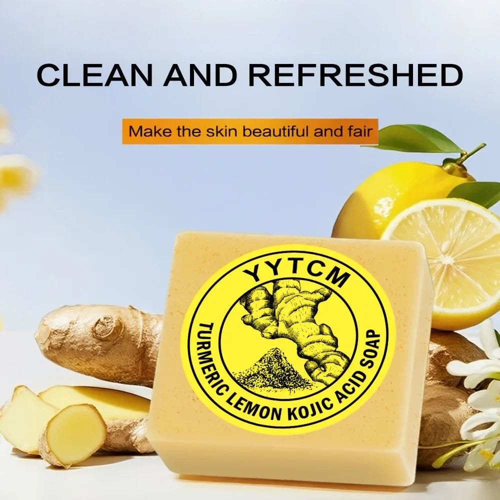 Turmeric Lemon Kojic Acid Exfoliating Scrub Soap 65g