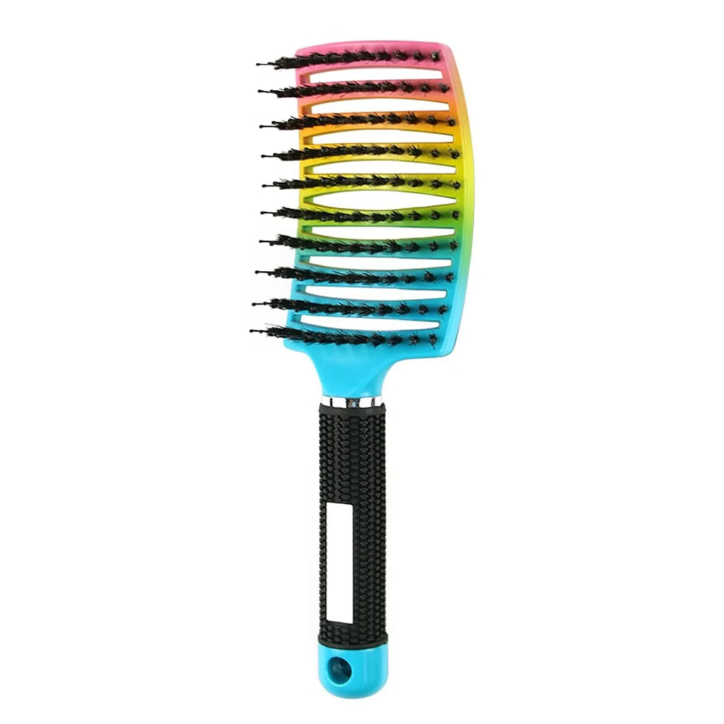 Nylon Bristle Massage Comb for Wet & Curly Hair Styling