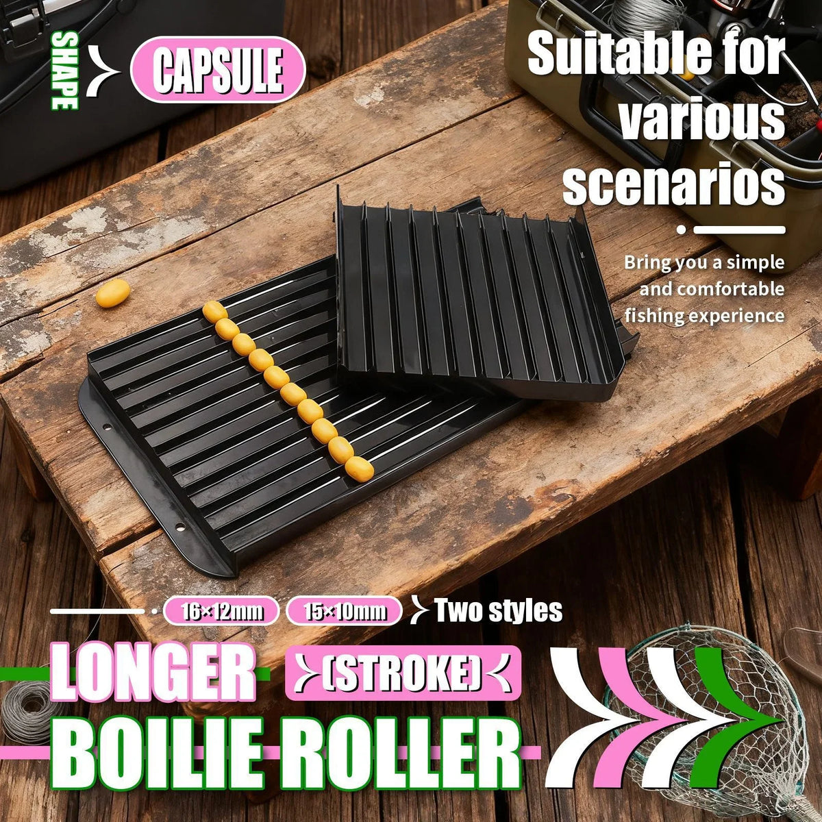 Carp Fishing Bait Roller Kit – Portable Boilie Shaper Tool