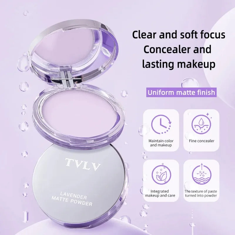 Waterproof Violet Cream Powder Natural Stick Facial Long Term Oil