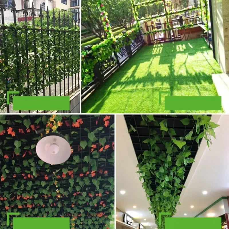 Artificial Liana Vine Wall Hanging Fake Plants Ivy String Leaves