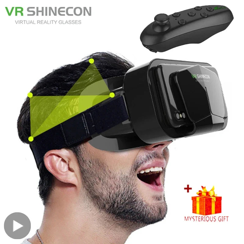 VR Glasses Headset 3D Virtual Reality for 4.7–7" Smartphones