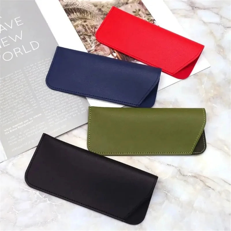 Soft PU Leather Glasses Case Pouch – Unisex Sunglasses Bag