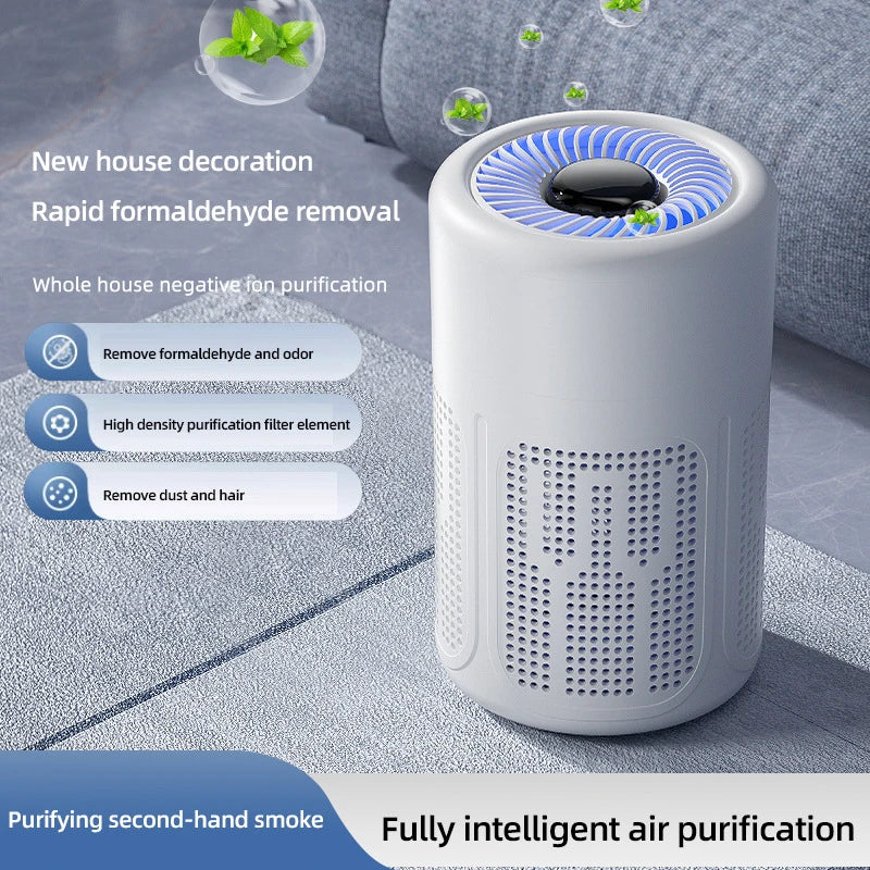 Mini Desktop HEPA Air Purifier | Negative Ion & Carbon Filter