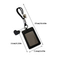 Double Slot Card Holder Keychain with Heart Charm | PU Leather