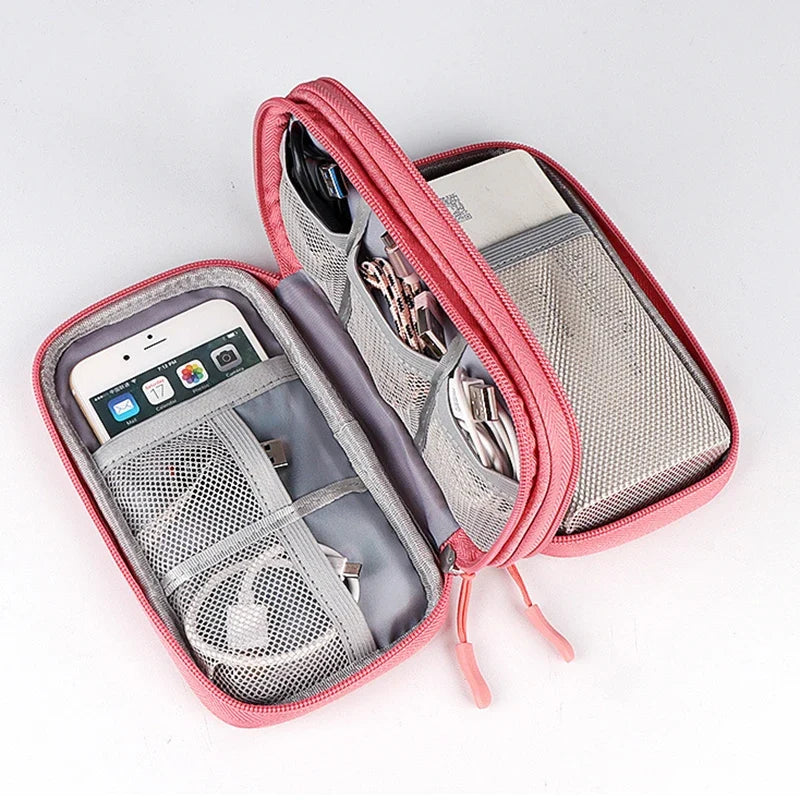 Double-Layer Digital Accessories Storage Bag | Large Capacity