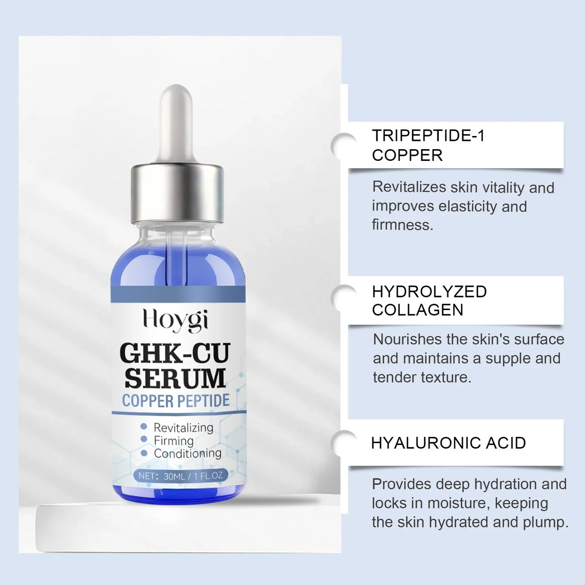 Copper Peptide Face Serum GHK-Cu 30ml – Firming & Moisturizing