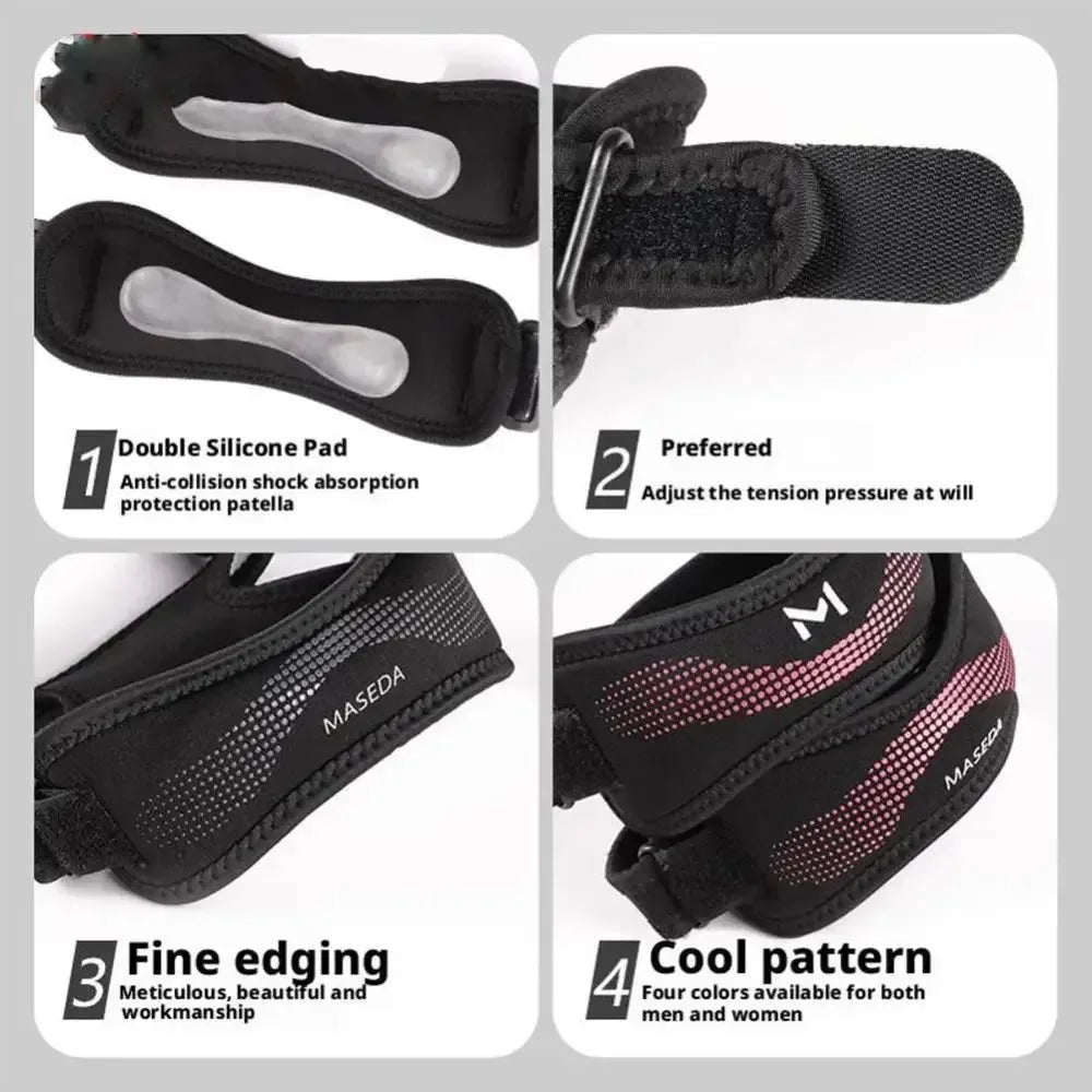 Adjustable Double Patellar Knee Support Strap | Breathable
