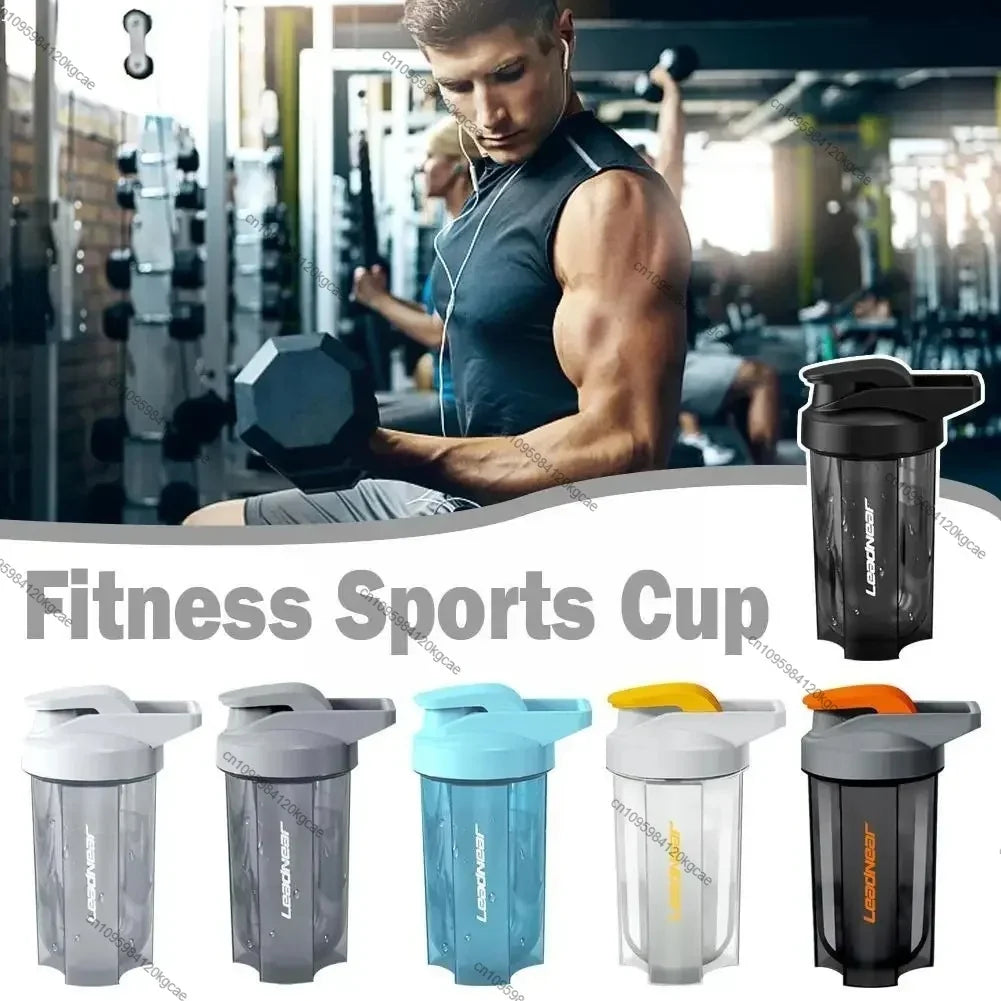 Portable Protein Shaker Fitness Bottle Wire Whisk Ball Enthusiasts