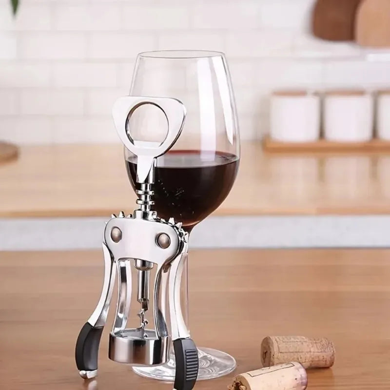 Premium Wing Corkscrew Wine Opener – Stainless Steel & Zinc Alloy
