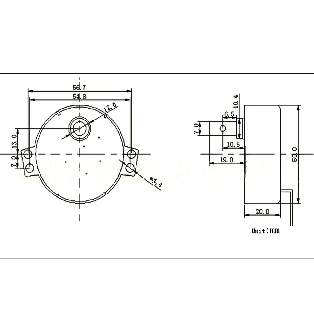 AC 220-240V 4W 50 60Hz Synchronous Motor Geared CW CCW