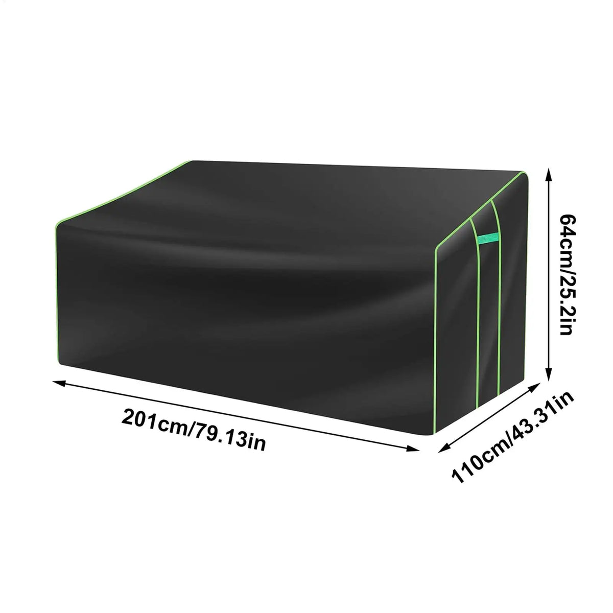 Heavy-Duty Outdoor Loveseat Cover | Waterproof 2-Seater Bench