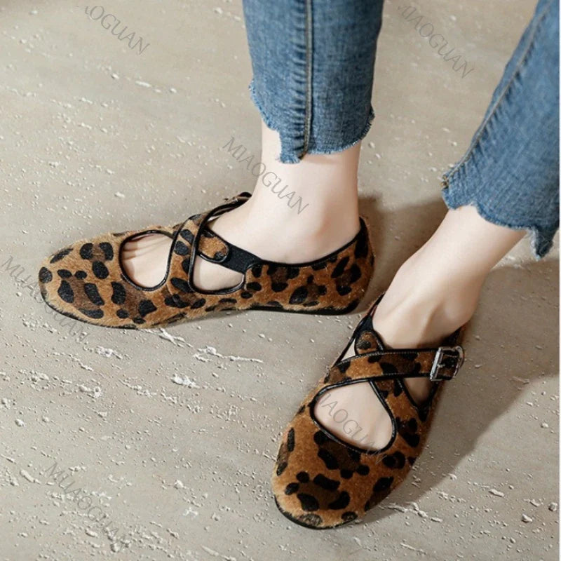 Women's Ballet Flats – Soft PU Leather Slip-On Dress Shoes