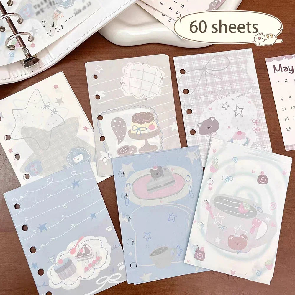 M5 Sea Bear Replacement Core Paper Weekly Monthly Plan Cartoon Inner