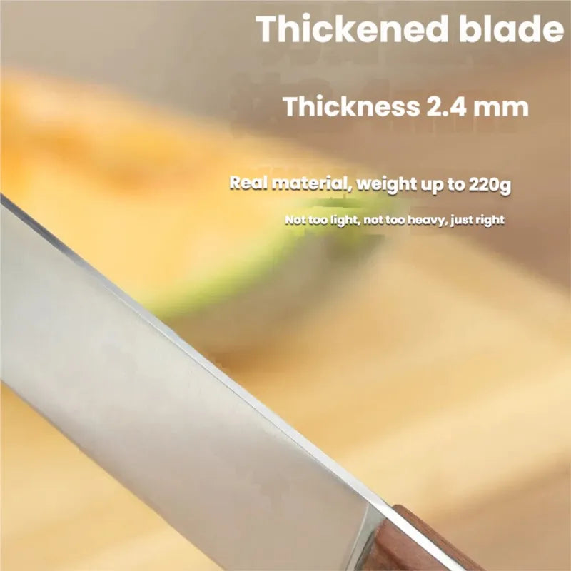Ebony Handle Fruit Knife – 7" Carbon Steel Kitchen Paring Knife