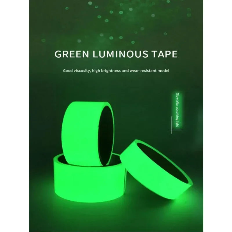 Glow-in-the-Dark Fluorescent Safety Tape | Stair & Stage Marking