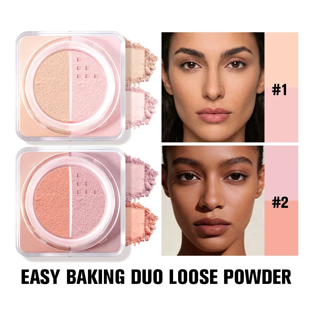 Baked Loose Setting Powder Duo – Brightening & Pore-Blurring