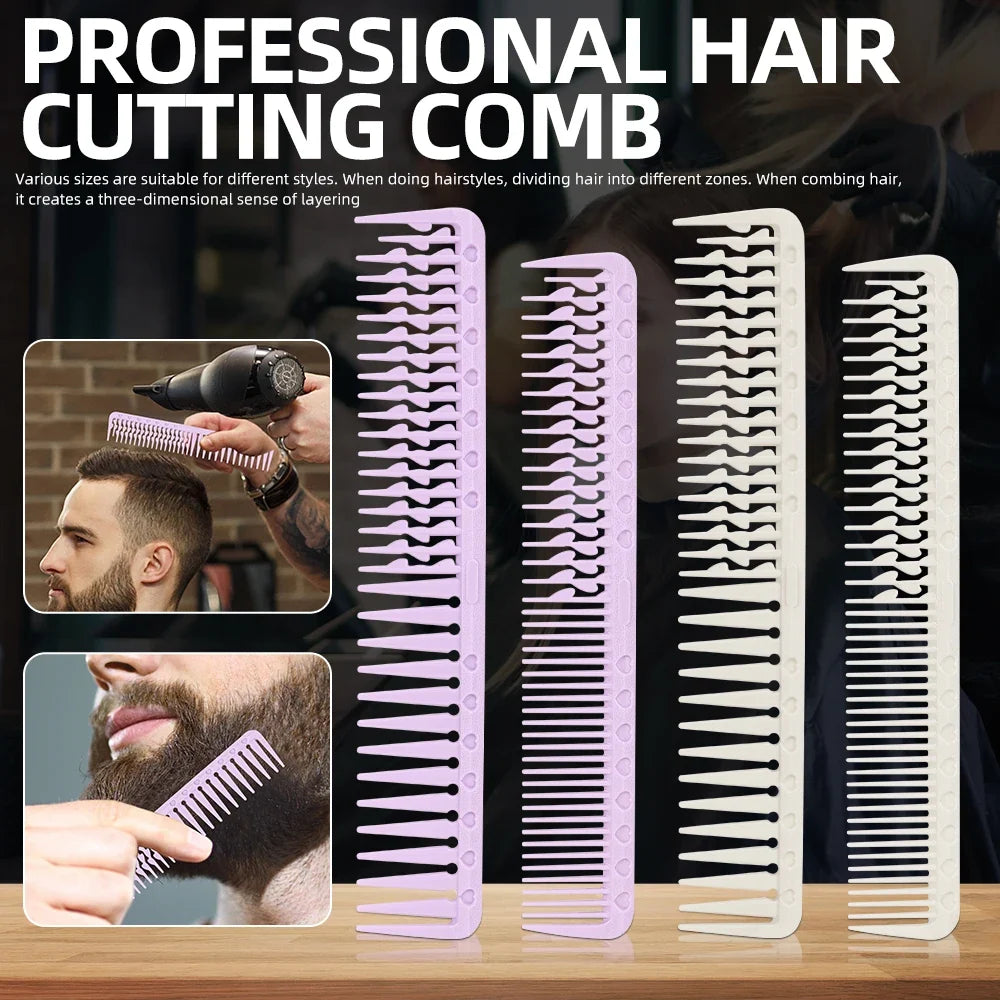 Anti-Static Barber Cutting Comb | Pro Salon Hair Styling Tool