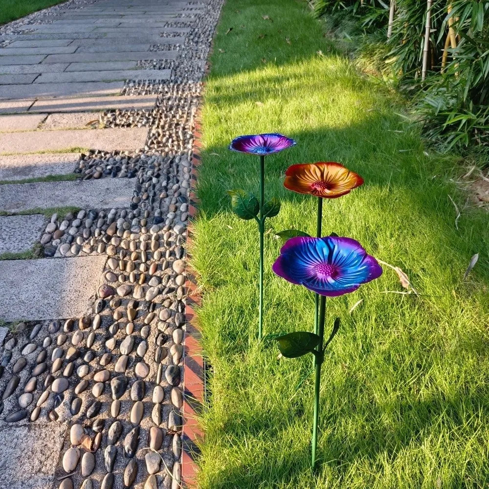 Iron Flower Bird Bath – Large Capacity Garden Dish | Oasis
