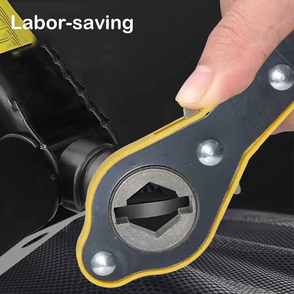 Labor-Saving Ratchet Lug Wrench | Car Tire & Bolt Tool