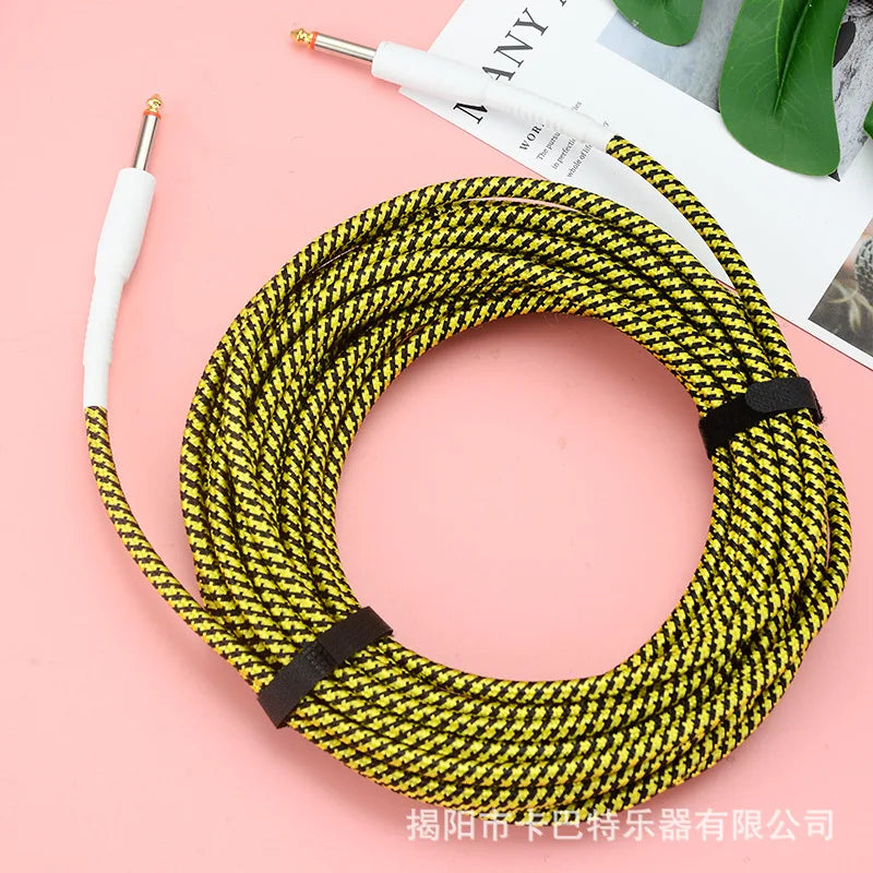 Electric Guitar Cable Wire Cord 3m No Noise Shielded Bass Amplifier