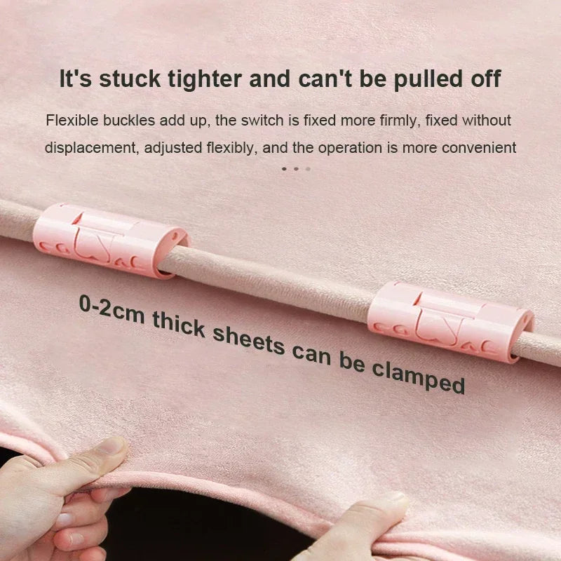 Anti-Slip Bed Sheet Clips | Mattress Grippers 6/12 Pack