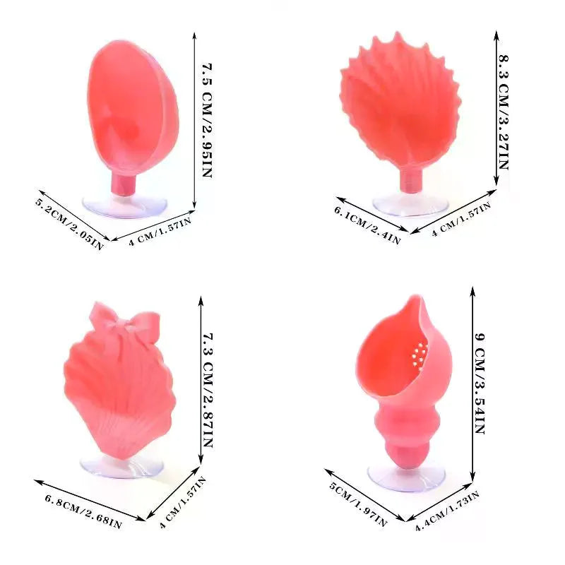 Shell-Shaped Betta Feeding Dish with Suction Cup | Fish Tank