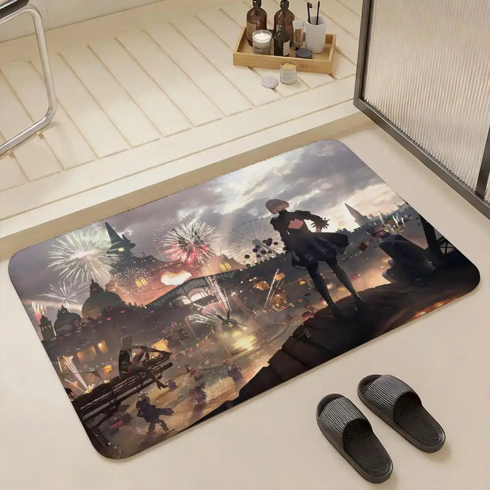 NieR: Automata Gaming Floor Mat – Non-Slip Flannel Indoor Rug