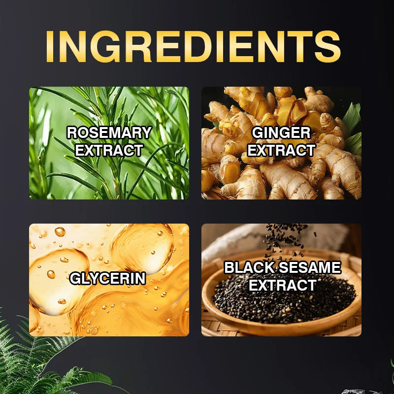 5-in-1 Ginger & Biotin Hair Dye Shampoo – Gray Coverage