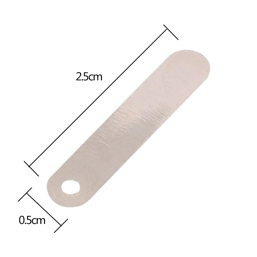 Nickel Plated Solder Tabs for 18650 14500 Sub C Batteries 100Pcs