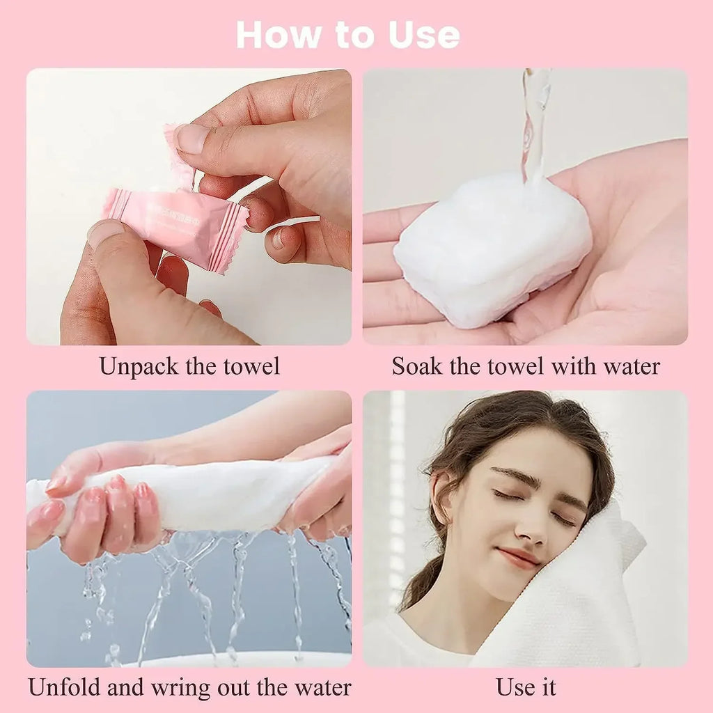 Disposable Compressed Cotton Coin Towels | Travel & Camping