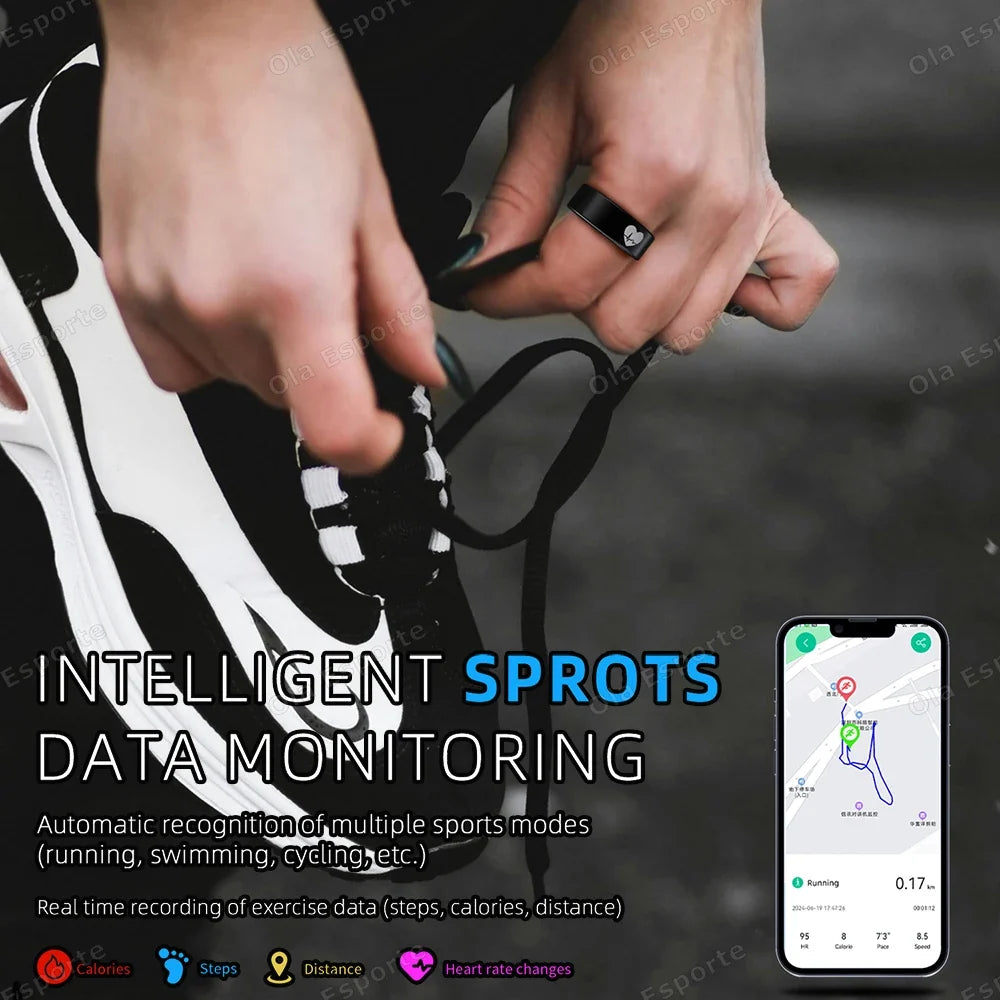 ECG Smart Ring – Heart Rate, Blood Pressure & Sleep Tracker