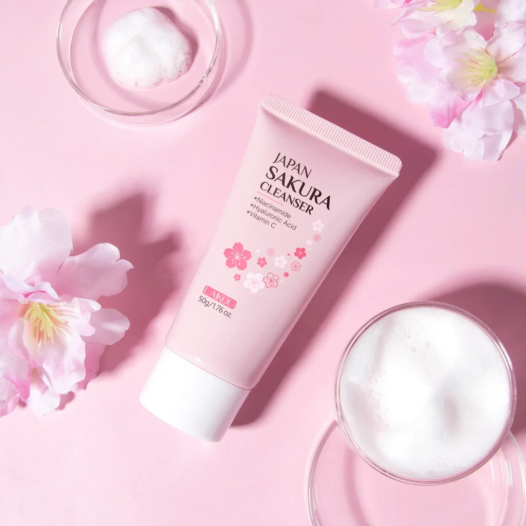 Laikou Sakura Facial Cleanser 50g – Oil Control & Brightening