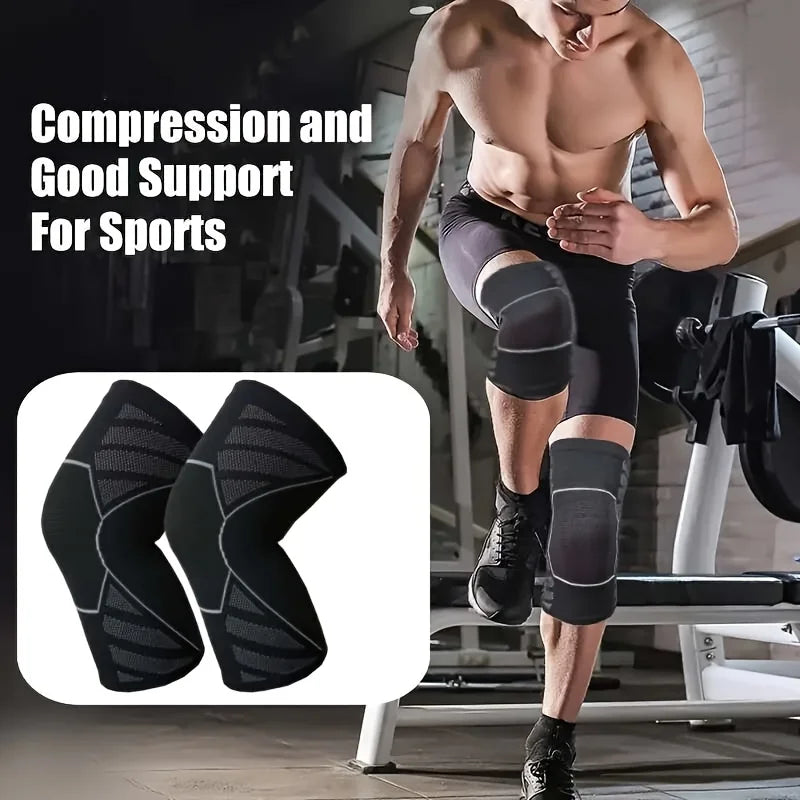 Compression Knee Sleeve – Anti-Slip Silicone Support Brace