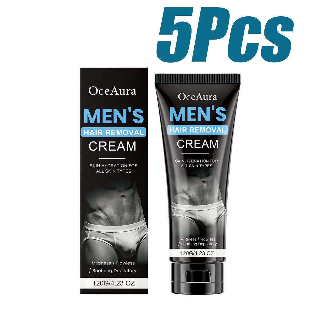 OceAura Men's Painless Hair Removal Cream – Body Depilatory