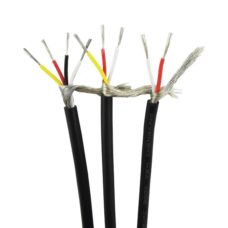 28AWG 3 Core Controlled Cable Shielded Wires Headphone Audio Lines