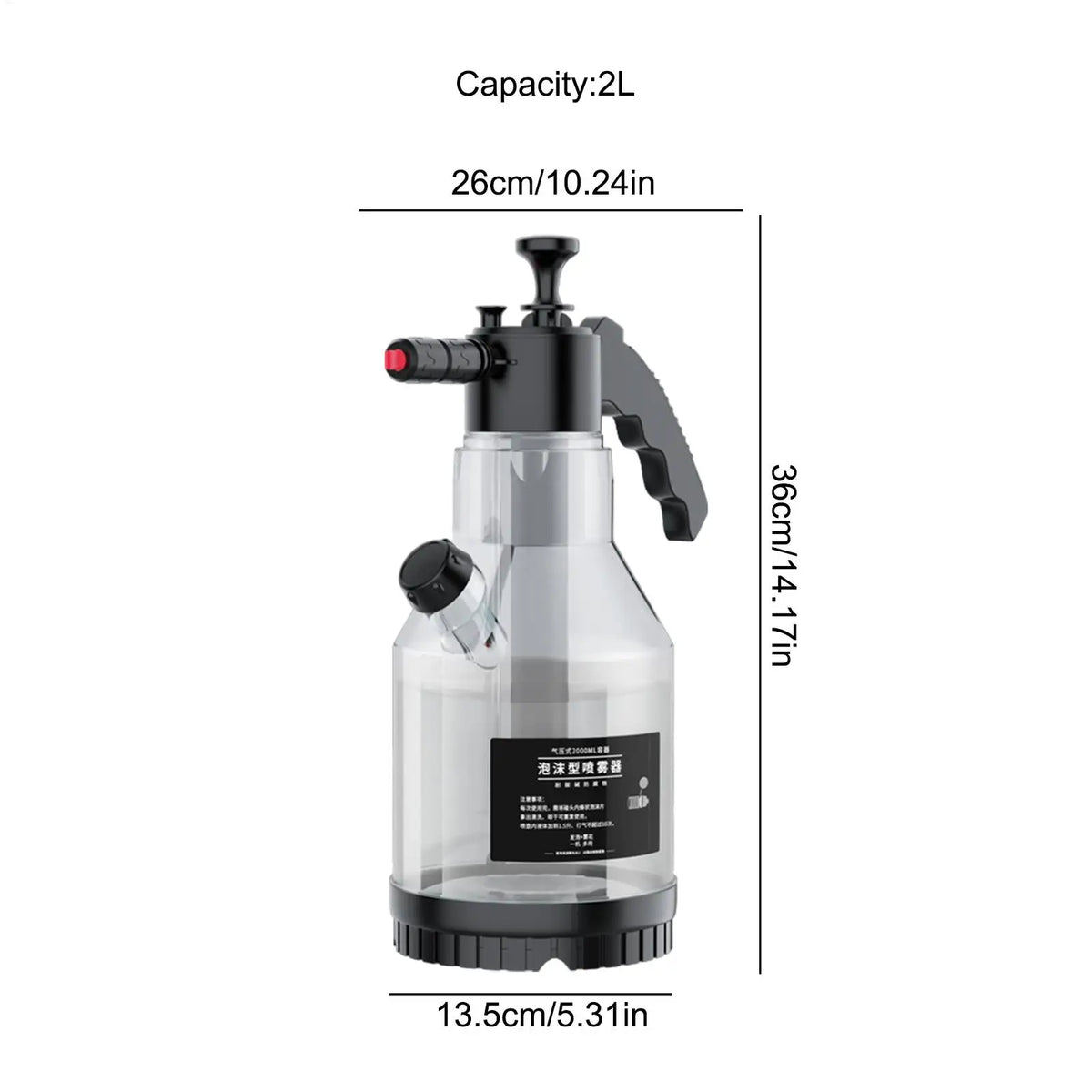 Car Wash Cannon Foam Sprayer Garden Hose Compatible Detailing Snow