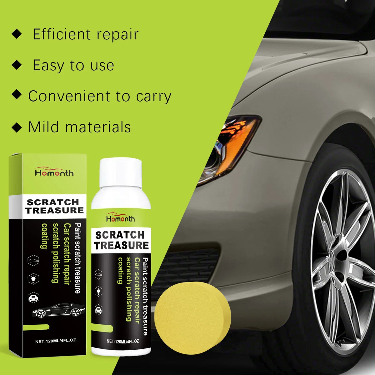 Homonth Car Scratch Remover Polish & Protective Coating 120ml