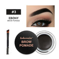 3D Waterproof Eyebrow Pomade Cream – Matte Brown & Black Gel