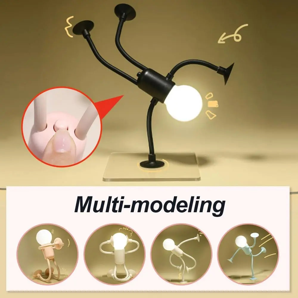 Posable Athlete Night Light – Novelty LED Desk Lamp & Decor