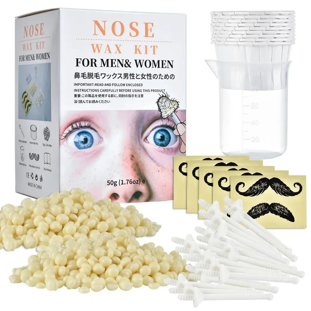 2026 Painless Nose Hair Removal Wax Paper-free Beans Compact Portable