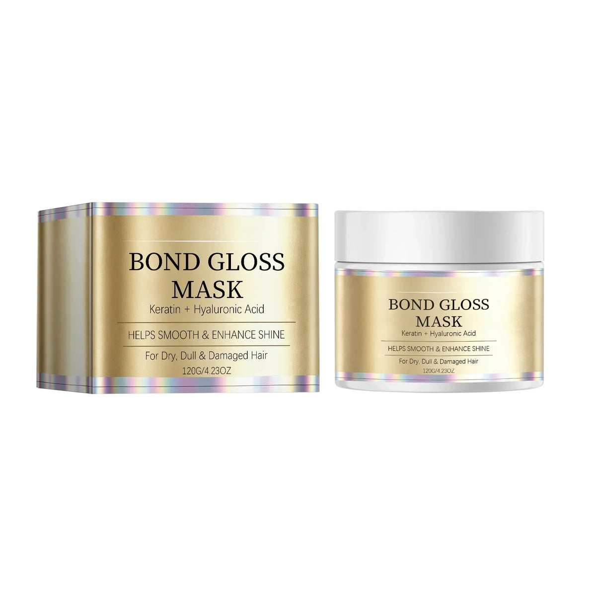 Bond Gloss Keratin Hair Mask – Hydrating Smoothing Treatment