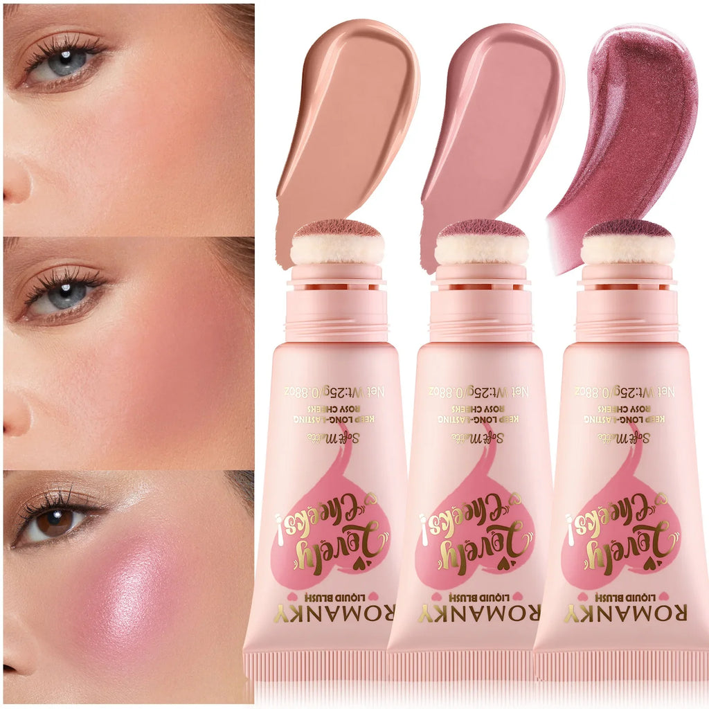 Velvet 6-Color Blush Stick | Pearl Shimmer Lips & Cheeks