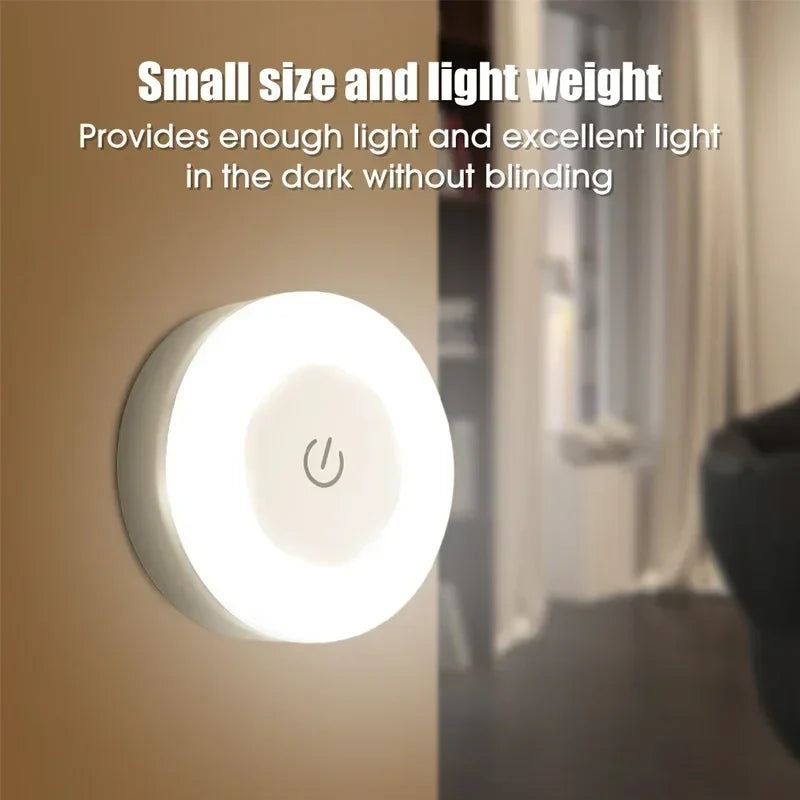 Touch LED Night Light | USB Rechargeable Magnetic Wall Lamp