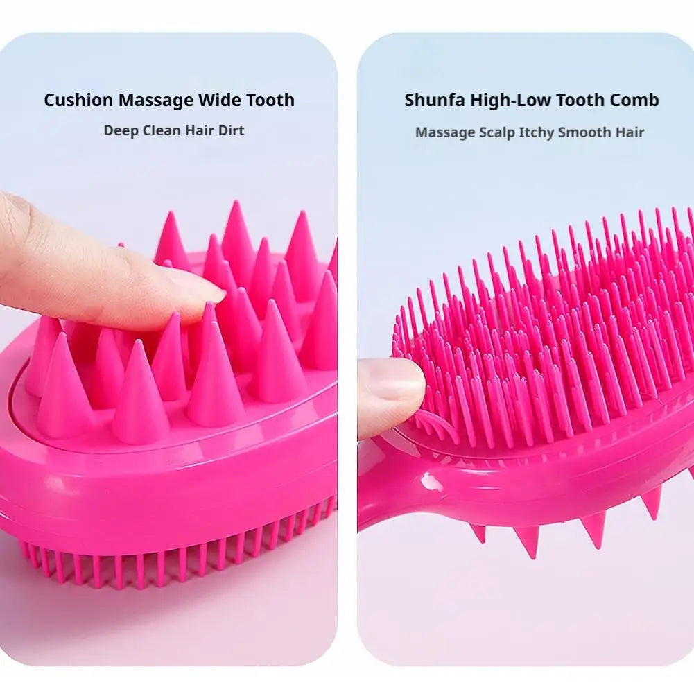 Double-Sided Scalp Massager & Detangling Hair Brush