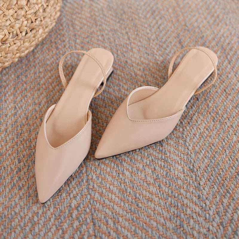 Women's Pointed Toe Ankle Strap Heeled Sandals | Minimalist