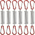 Stainless Steel Tent Tensioner Spring Buckle & Carabiner Clips