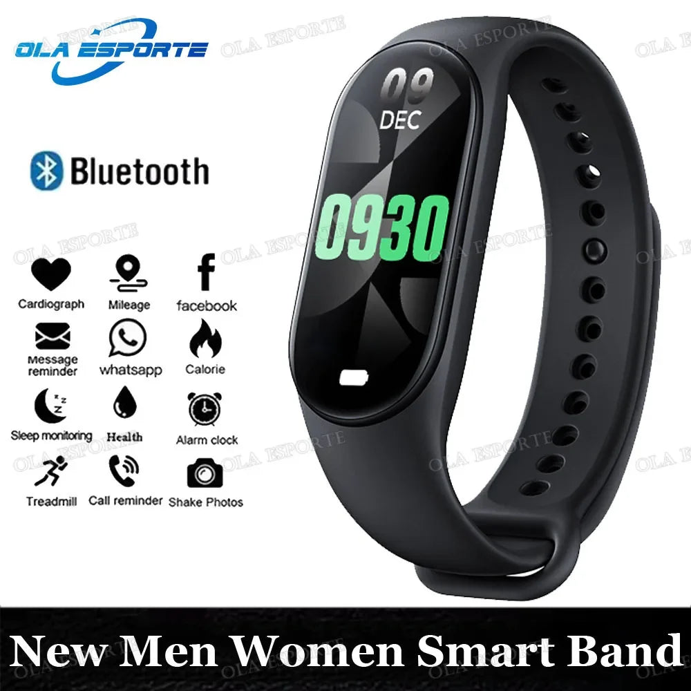 Smart Bracelet Men Women Fitness Tracker Smartwatch Blood Pressure