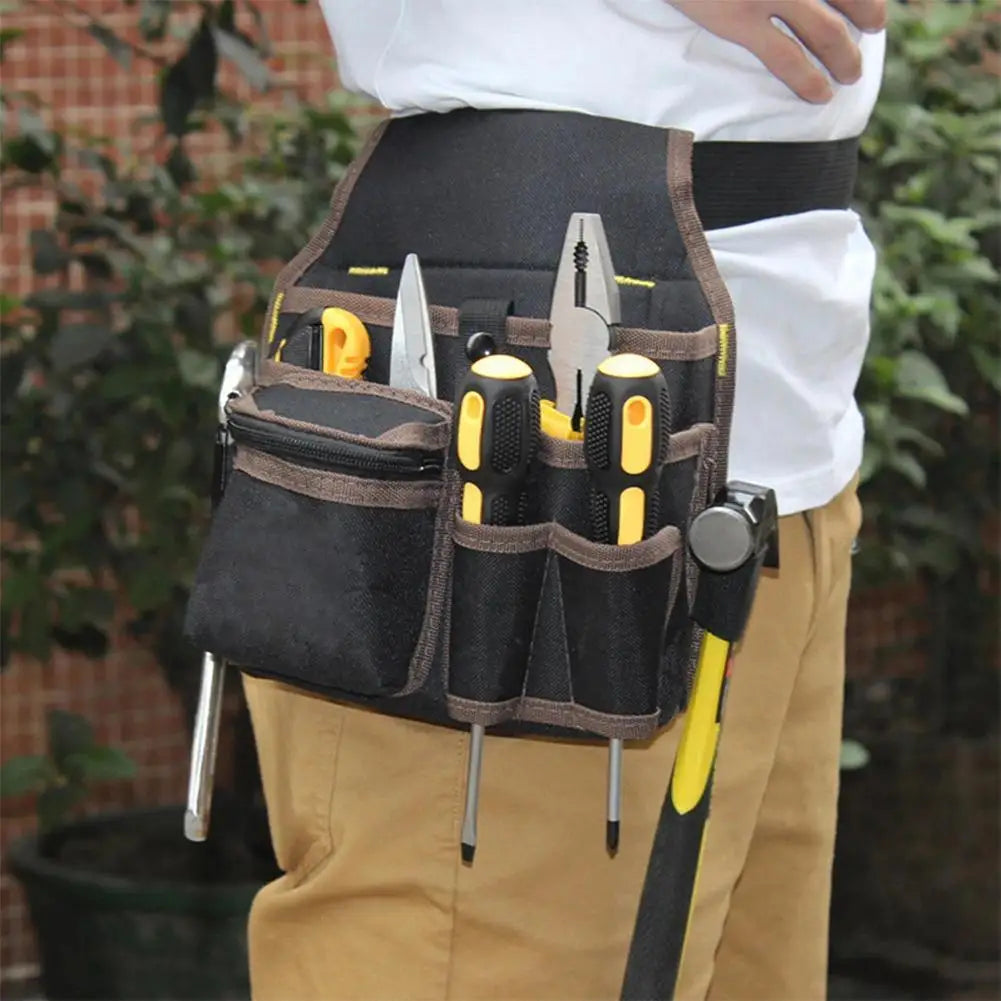 Electrician Tool Belt Pouch | Nylon Waist Bag Organizer